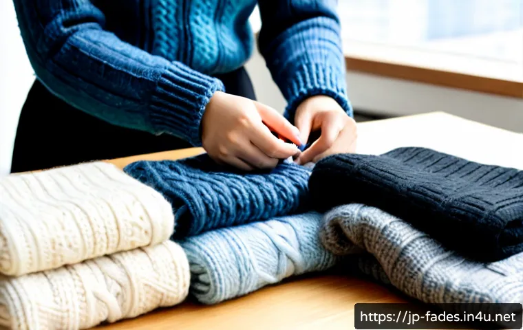 니트 디자인과 패션 - Photorealistic fashion design workspace in a bright Tokyo-inspired apartment studio, neatly arranged...